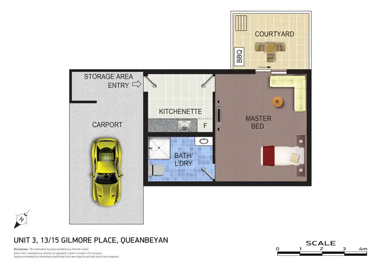 Floorplan of Homely unit listing, 3/13 - 15 Gilmore Place, Queanbeyan NSW 2620