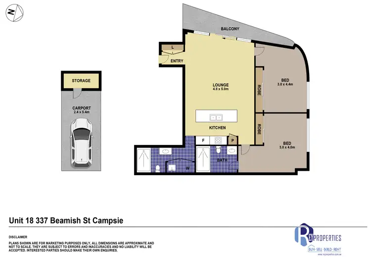Floorplan of Homely apartment listing, 18/337 Beamish Street, Campsie NSW 2194
