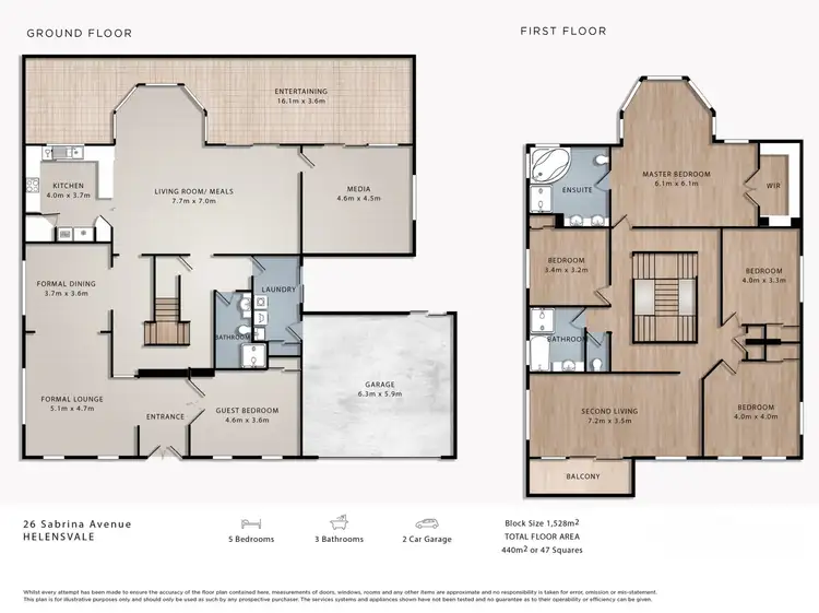 Floorplan of Homely house listing, 26 Sabrina Avenue, Helensvale QLD 4212