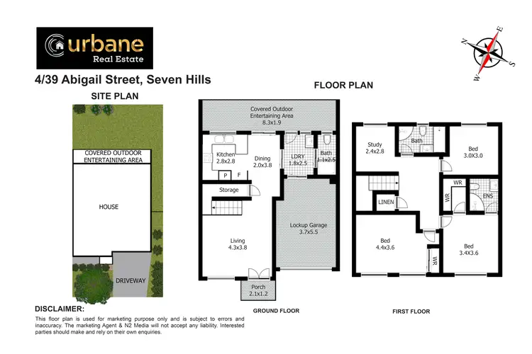 Floorplan of Homely townhouse listing, 4/39 Abigail Street, Seven Hills NSW 2147