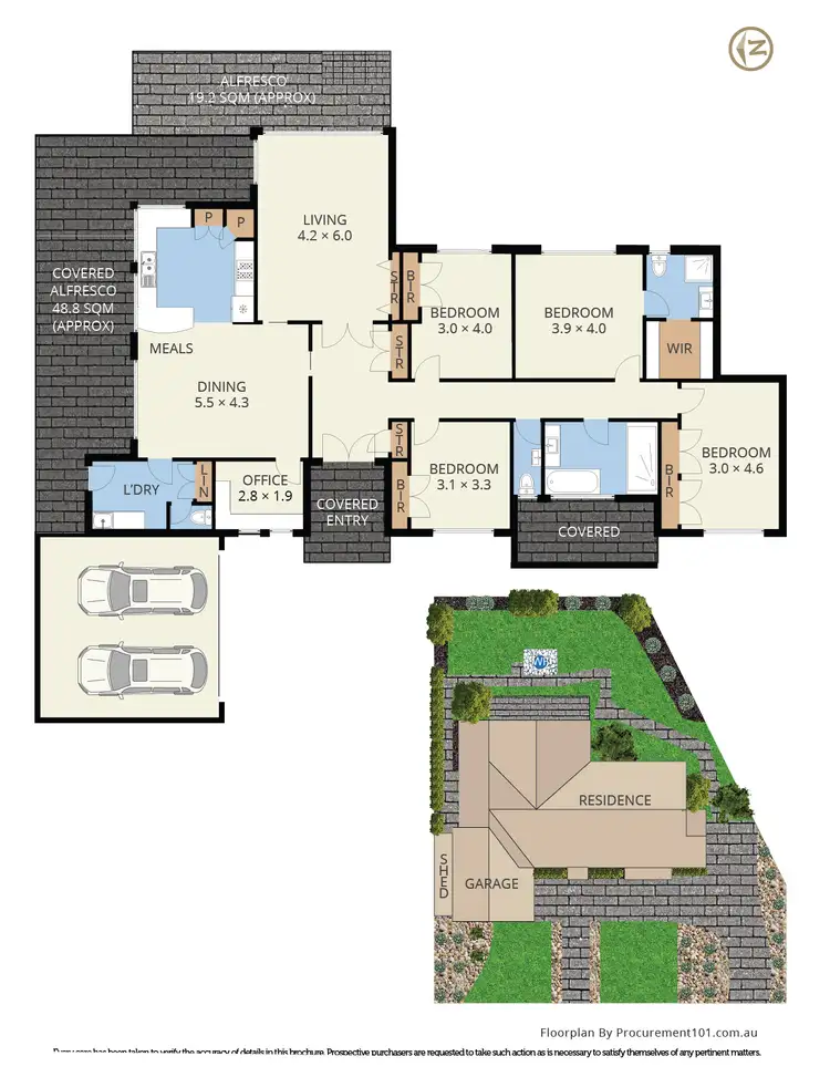 Floorplan of Homely house listing, 18 Somerset Drive, Dandenong North VIC 3175