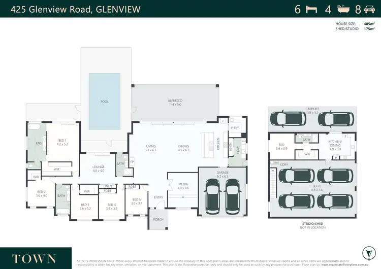 Floorplan of Homely rural property listing, 425 Glenview Road, Glenview QLD 4553