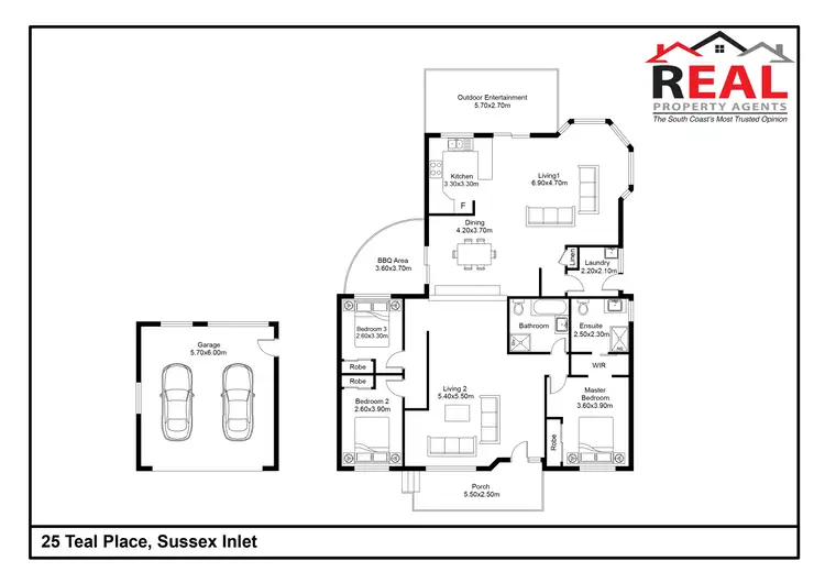 Floorplan of Homely house listing, 25 Teal Place, Sussex Inlet NSW 2540