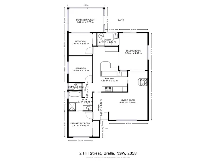 Floorplan of Homely house listing, 2 Hill Street, Uralla NSW 2358, Uralla NSW 2358