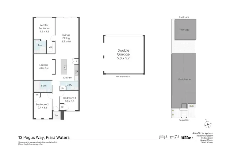 Floorplan of Homely house listing, 13 Pegus Way, Piara Waters WA 6112