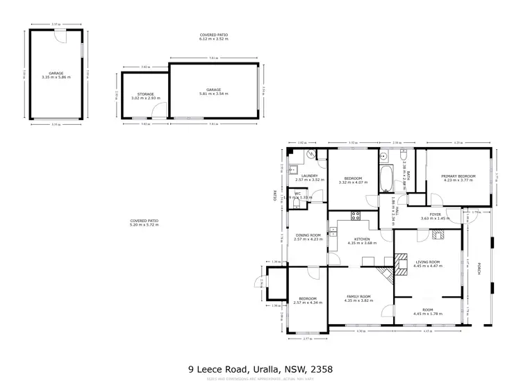 Floorplan of Homely house listing, 9 Leece Road, Uralla NSW 2358