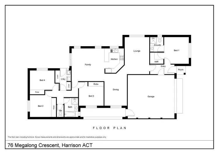 Floorplan of Homely house listing, 76 Megalong Crescent, Harrison ACT 2914