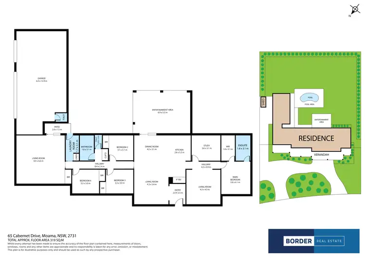 Floorplan of Homely house listing, 65 Cabernet Drive, Moama NSW 2731