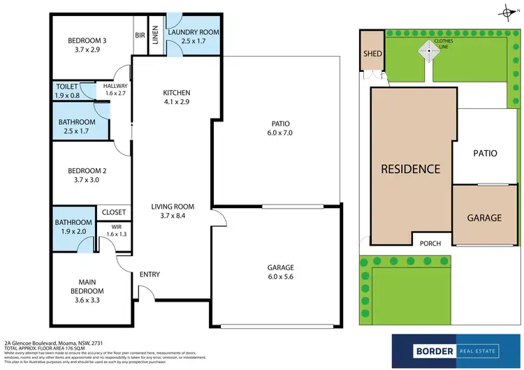 Floorplan of Homely house listing, 2A Glencoe Boulevard, Moama NSW 2731