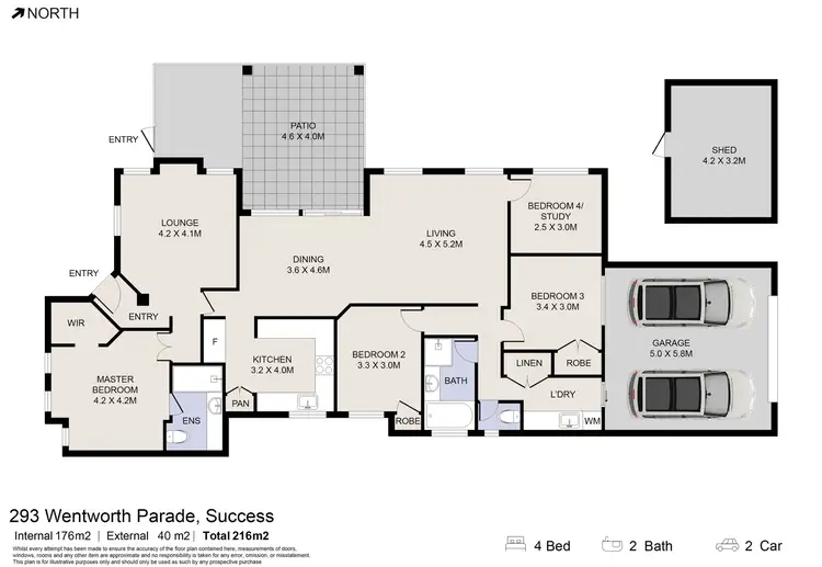 Floorplan of Homely house listing, 293 Wentworth Parade, Success WA 6164