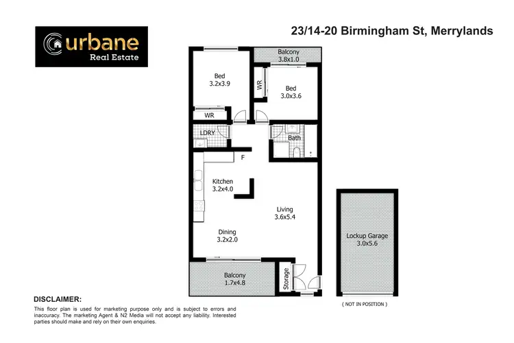 Floorplan of Homely apartment listing, 23/14-20 Birmingham Street, Merrylands NSW 2160