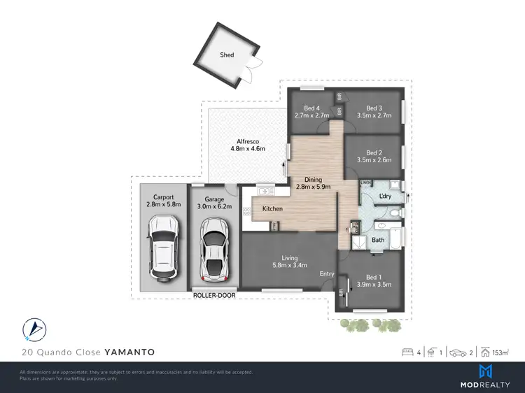 Floorplan of Homely house listing, 20 Quando Close, Yamanto QLD 4305