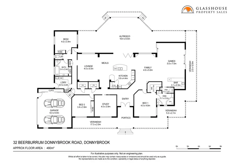 Floorplan of Homely rural property listing, 32 Beerburrum Donnybrook Road, Donnybrook QLD 4510