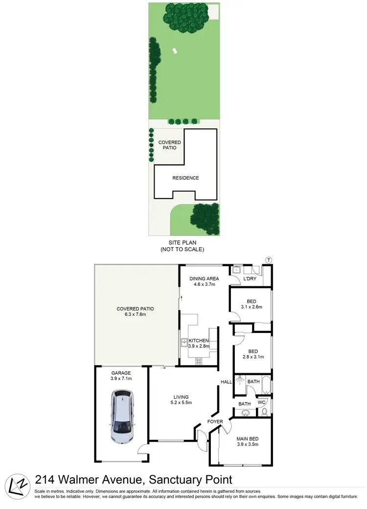 Floorplan of Homely house listing, 214 Walmer Avenue, Sanctuary Point NSW 2540
