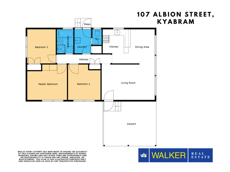 Floorplan of Homely house listing, 107 Albion Street, Kyabram VIC 3620