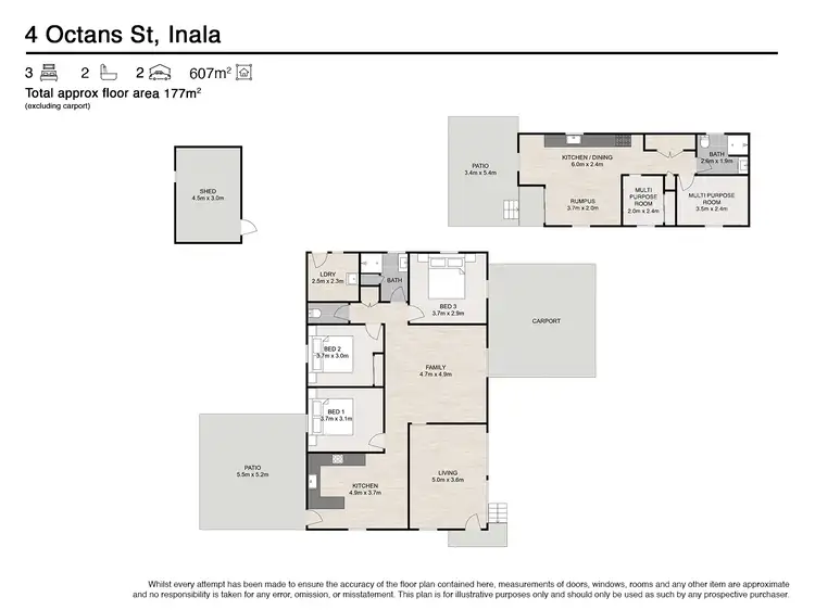 Floorplan of Homely house listing, 4 Octans Street, Inala QLD 4077