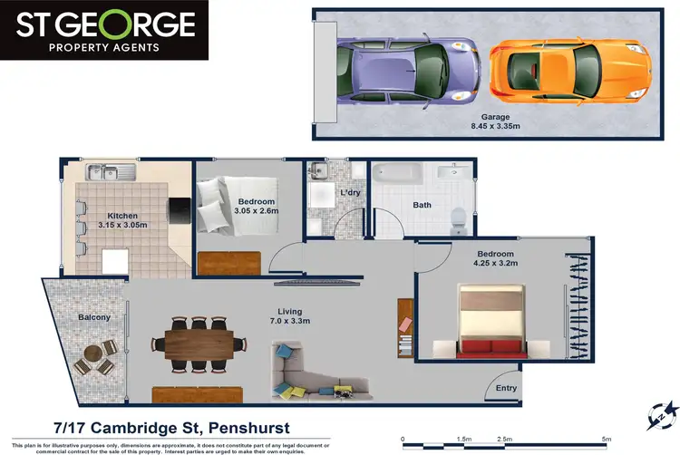 Floorplan of Homely apartment listing, 7/17 Cambridge Street, Penshurst NSW 2222