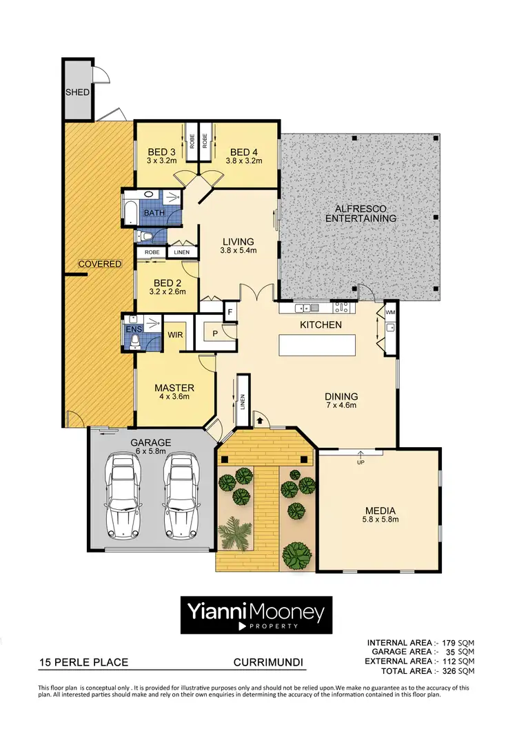 Floorplan of Homely house listing, 15 Perle Place, Currimundi QLD 4551