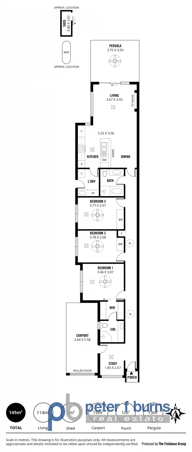 Floorplan of Homely house listing, 14 Byard Terrace, Mitchell Park SA 5043