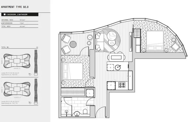 Floorplan of Homely apartment listing, 6709/138 Spencer St, Melbourne VIC 3000
