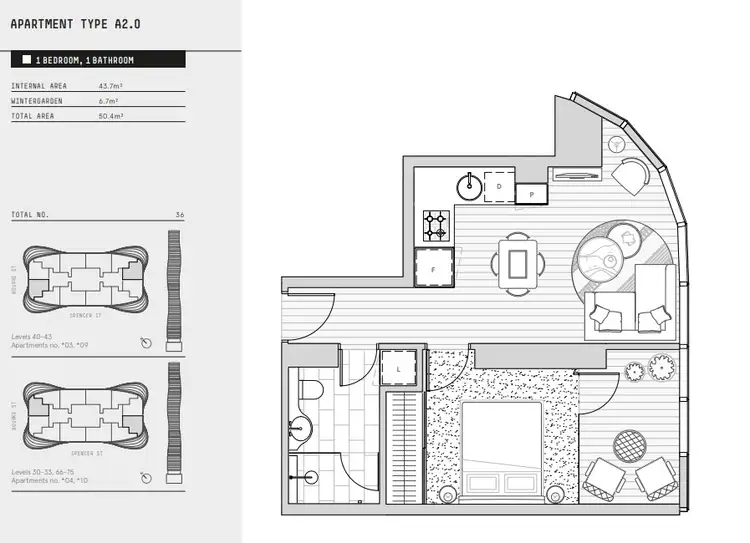 Floorplan of Homely apartment listing, 6704/138 Spencer St, Melbourne VIC 3000