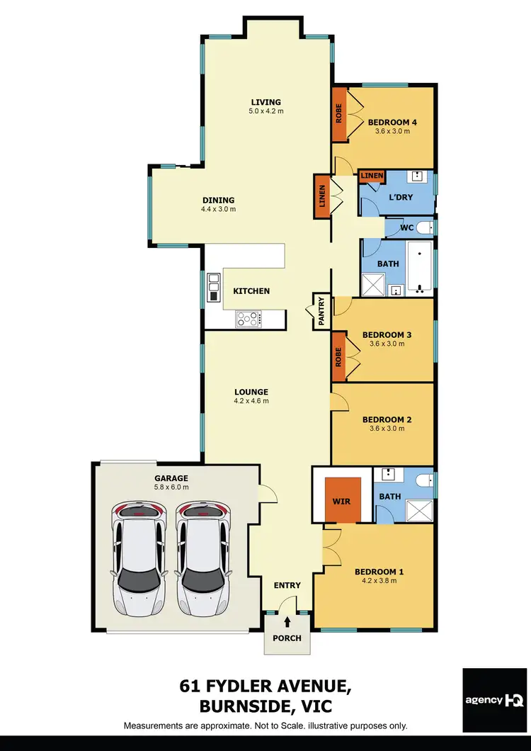 Floorplan of Homely house listing, 61 Fydler Avenue, Burnside VIC 3023