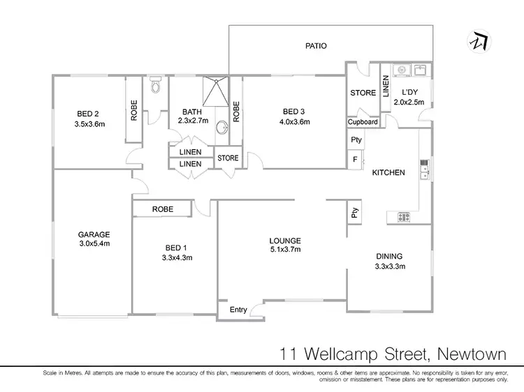 Floorplan of Homely house listing, 11 Wellcamp Street, Newtown QLD 4350