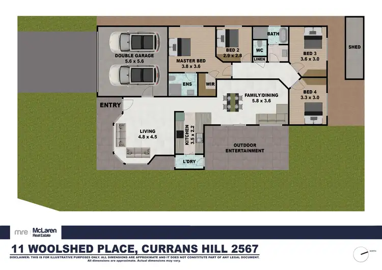 Floorplan of Homely house listing, 11 Woolshed Place, Currans Hill NSW 2567