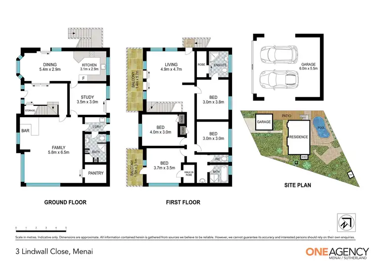 Floorplan of Homely house listing, 3 Lindwall Close, Menai NSW 2234