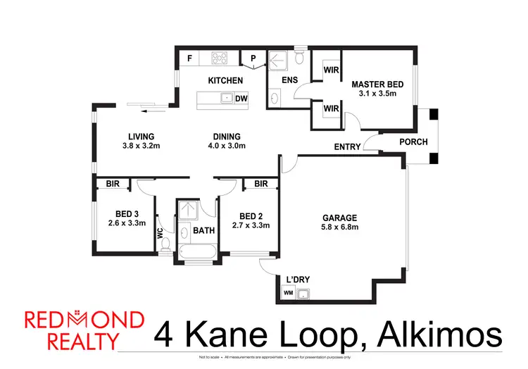 Floorplan of Homely house listing, 4 Kane Loop, Alkimos WA 6038