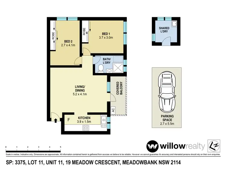 Floorplan of Homely apartment listing, 11/19 Meadow Crescent, Meadowbank NSW 2114