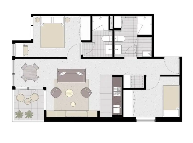 Floorplan of Homely apartment listing, 5306/500 Elizabeth Street, Melbourne VIC 3000