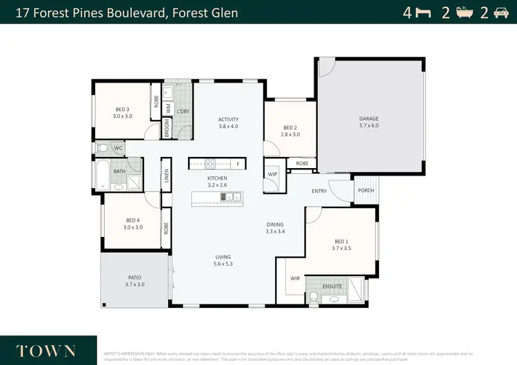 Floorplan of Homely house listing, 17 Forest Pines Boulevard, Forest Glen QLD 4556