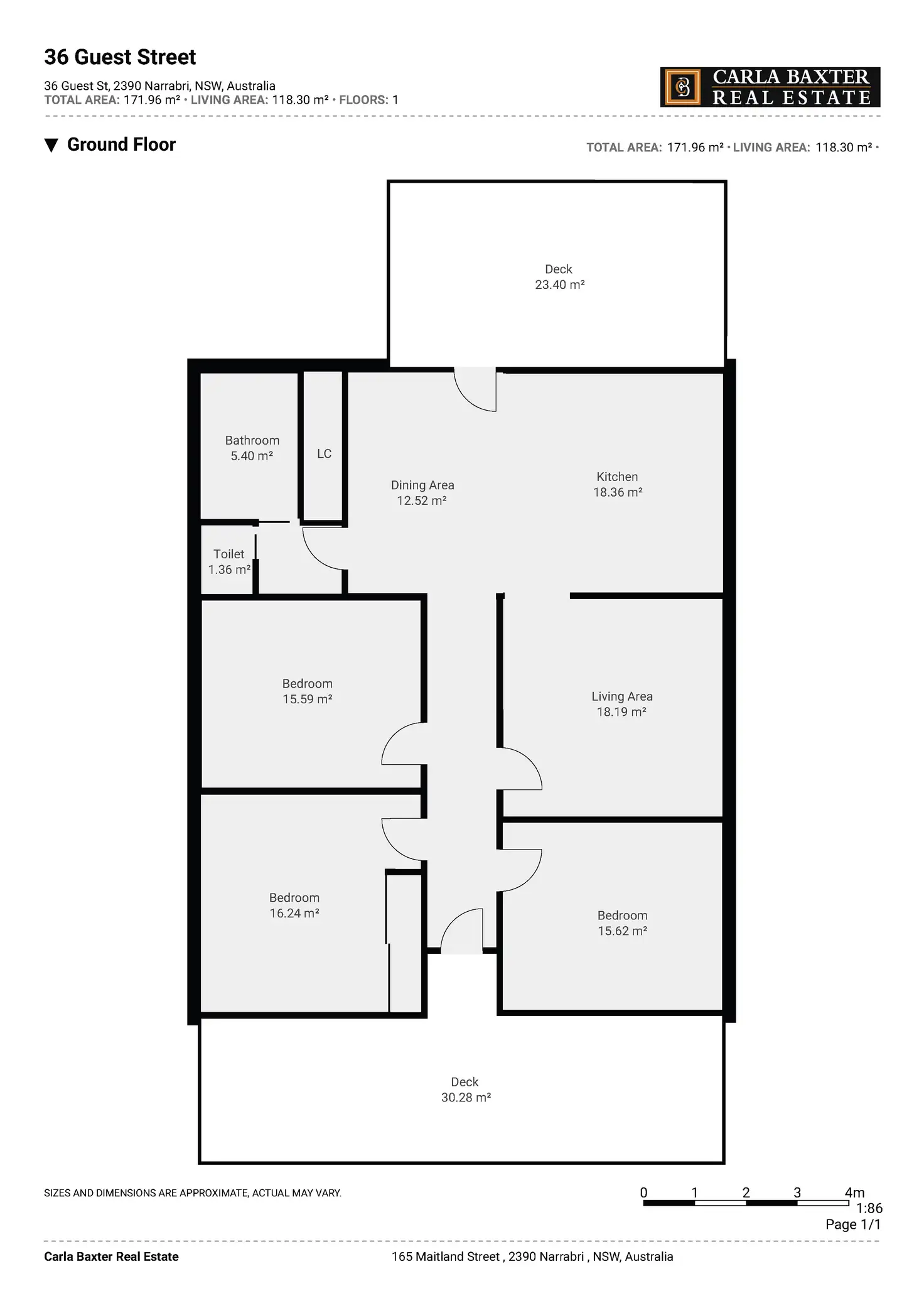 Floorplan of Homely house listing, 36 Guest Street, Narrabri NSW 2390