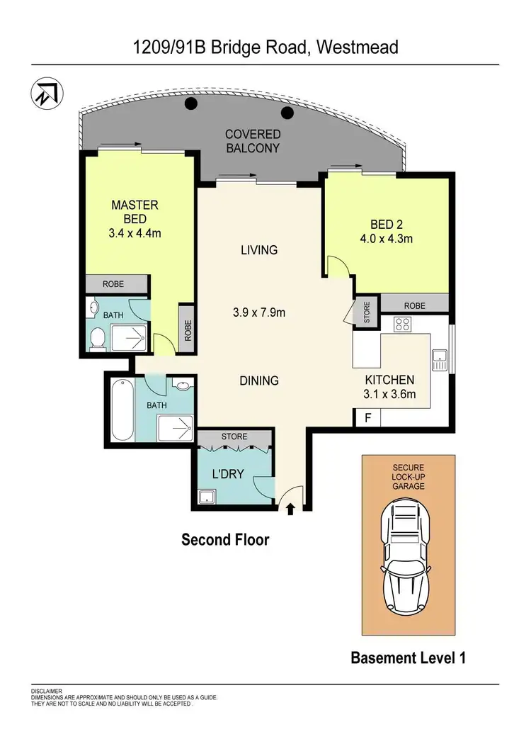 Floorplan of Homely apartment listing, 1209/91B Bridge Road, Westmead NSW 2145