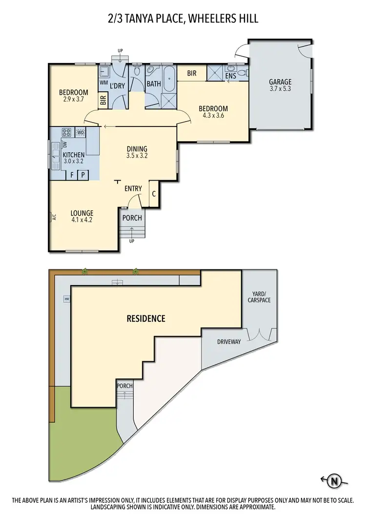Floorplan of Homely unit listing, 2/3 Tanya Place, Wheelers Hill VIC 3150