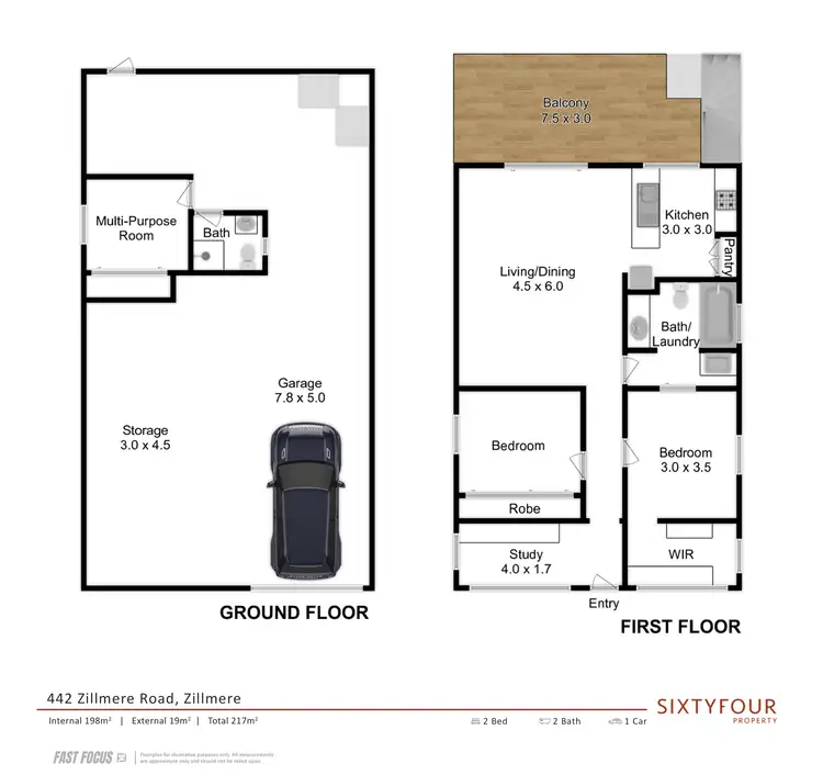 Floorplan of Homely house listing, 442 Zillmere Road, Zillmere QLD 4034