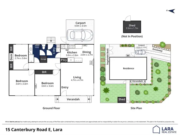 Floorplan of Homely house listing, 15 Canterbury Road, East, Lara VIC 3212