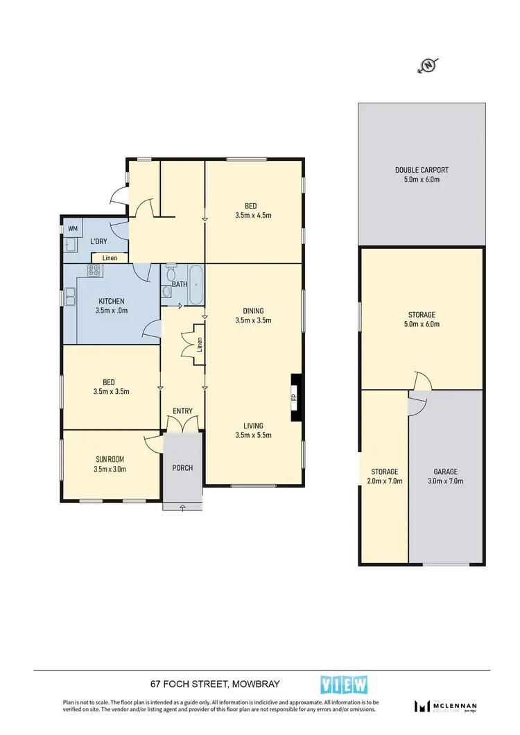 Floorplan of Homely house listing, 67 Foch Street, Mowbray TAS 7248