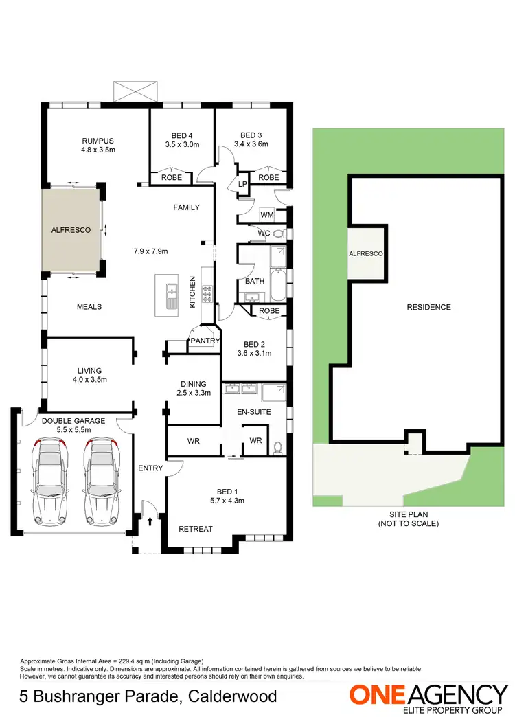 Floorplan of Homely house listing, 5 Bushranger Parade, Calderwood NSW 2527