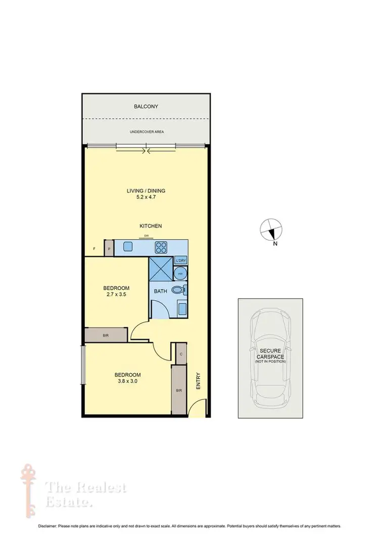 Floorplan of Homely apartment listing, 204a/19 South Street, Hadfield VIC 3046