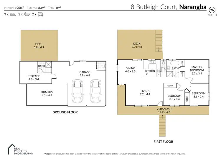 Floorplan of Homely house listing, 8 Butleigh Court, Narangba QLD 4504