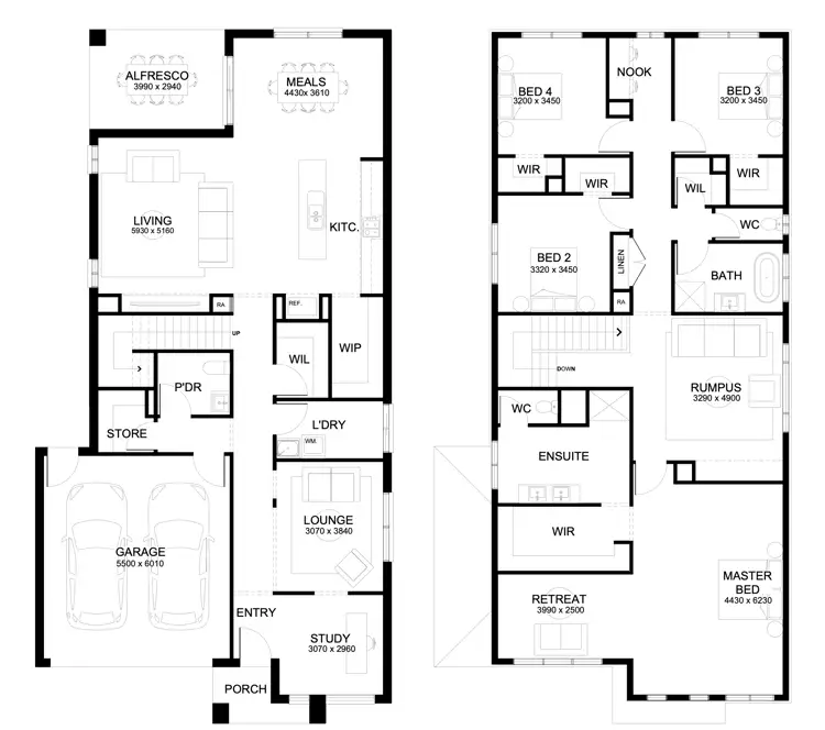 Floorplan of Homely house listing, 4924 Yeungroon Boulevard, Clyde North VIC 3978