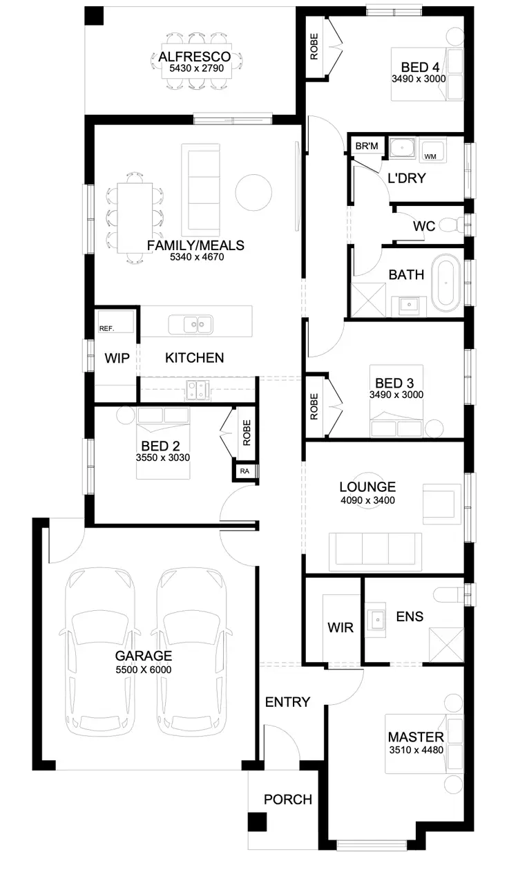 Floorplan of Homely house listing, 204 Aurora Drive, Cranbourne West VIC 3977