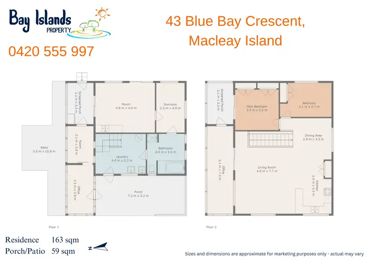 Floorplan of Homely house listing, 43 Blue Bay Crescent, Macleay Island QLD 4184