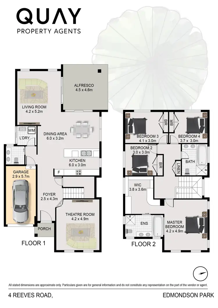 Floorplan of Homely house listing, 4 Reeves Road, Edmondson Park NSW 2174