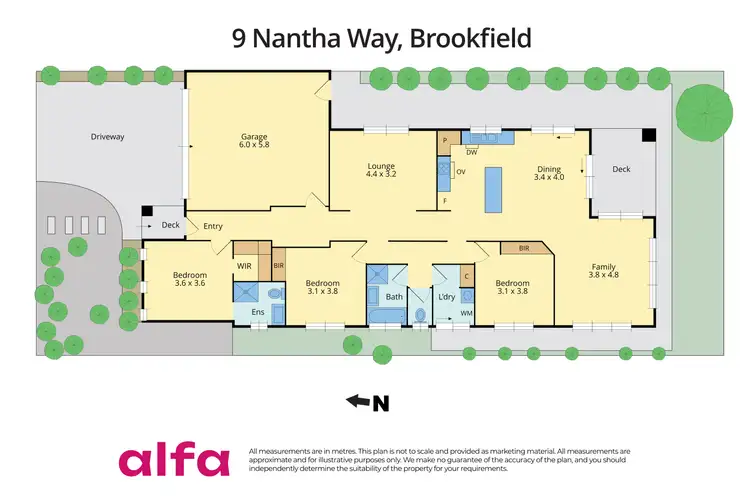 Floorplan of Homely house listing, 9 Nantha Way, Brookfield VIC 3338