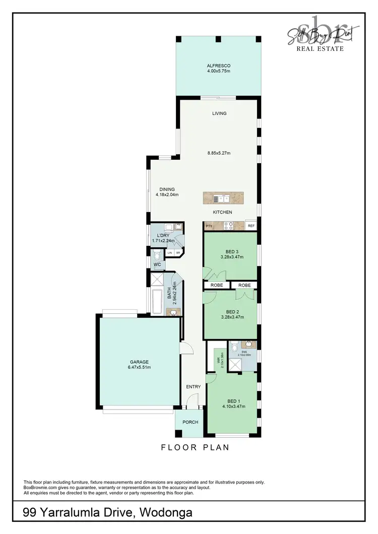 Floorplan of Homely house listing, 99 YARRALUMLA DRIVE, Wodonga VIC 3690