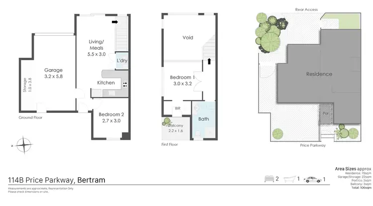 Floorplan of Homely house listing, 114B Price Parkway, Bertram WA 6167