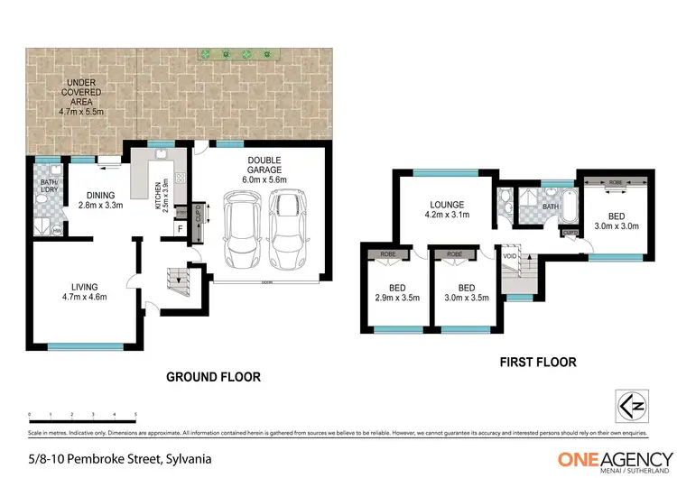 Floorplan of Homely townhouse listing, 5/8-10 Pembroke Street, Sylvania NSW 2224